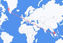 Flyreiser fra Kuching, Malaysia til Nuuk, Grønland