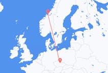 Fly fra Ørland til Pardubice
