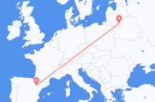 Flyg från Vilnius, Litauen till Zaragoza, Spanien