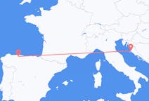 Flyreiser fra Zadar, Kroatia til Santiago del Monte, Spania