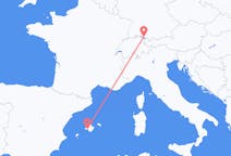 Flights from Palma de Mallorca in Spain to Friedrichshafen in Germany