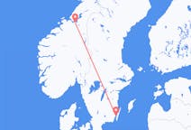 Flights from Trondheim in Norway to Kalmar in Sweden