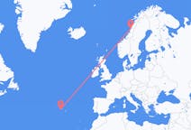 Flights from Sandnessjøen, Norway to Pico Island, Portugal