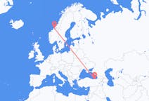 Flights from Trabzon, Turkey to Ørland, Norway