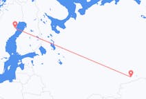 Fly fra Kurgan, Kurgan Oblast til Skellefteå
