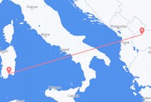 Vluchten van Cagliari, Trento naar Skopje