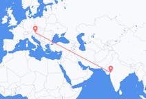 Flyrejser fra Vadodara, Indien til Graz, Østrig