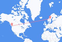 Flyreiser fra Vancouver, til Östersund