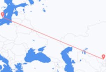 カザフスタンのから シムケント、スウェーデンのへ カルマル市フライト