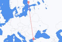 Loty z Edremit, Turcja do Turku, Finlandia