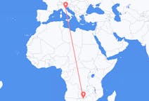 Flyg från Victoria Falls, Zimbabwe till Rimini, Italien
