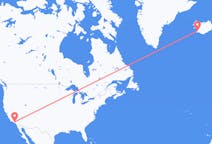 Flights from the city of Los Angeles to the city of Reykjavik