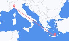 Flights from Genoa to Sitia