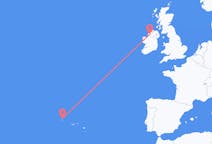 Flights from Corvo Island, Portugal to Donegal, Ireland