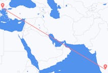 Flyg från Bangalore, Indien till Kavala Prefecture, Grekland