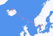 Vols depuis la ville de Göteborg vers la ville d'Akureyri