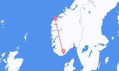 Flights from Kristiansand, Norway to Volda, Norway