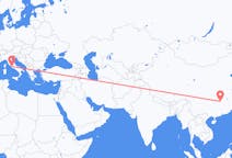 Flyrejser fra Changsha, Kina til Rom, Italien