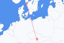 Loty z Wiedeń, Austria z Göteborg, Szwecja