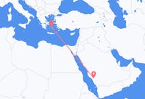 Flyreiser fra Al Bahah, Saudi-Arabia til Paros, Hellas