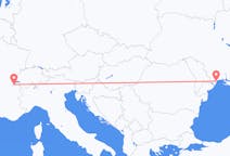 Vluchten van Odessa, Oekraïne naar Genève, Zwitserland