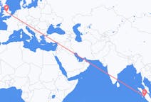 Flyrejser fra Padang til Birmingham