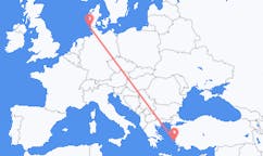 Flyg från Westerland, Tyskland till Samos, Grekland