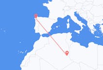 出发地 阿尔及利亚出发地 伊利济目的地 西班牙圣地亚哥 － 德孔波斯特拉的航班