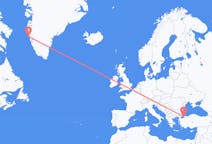 Flights from Maniitsoq, Greenland to Istanbul, Turkey