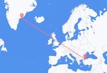 Flights from Istanbul, Turkey to Kulusuk, Greenland