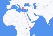Flyrejser fra Lamu, Kenya til Santorini, Grækenland