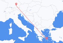 Flights from Parikia in Greece to Munich in Germany