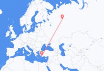 Flights from Syktyvkar, Russia to Dalaman, Turkey