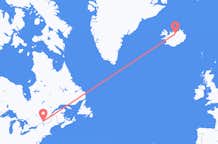 Flyreiser fra Montreal, Canada til Akureyri, Island