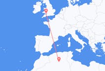 Flyreiser fra Ghardaïa, Algerie til Cardiff, Wales