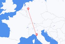 Flyg från Duesseldorf, Tyskland till Pisa, Italien