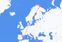 出发地 西班牙出发地 巴倫西亞目的地 挪威希尔克内斯的航班