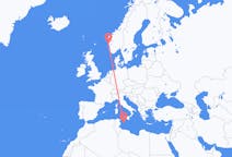 Flights from Bergen, Norway to Lampedusa, Italy