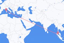 Flyreiser fra Medan, Indonesia til Alghero, Italia