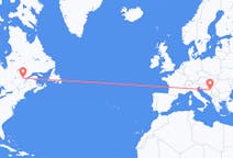 Flyreiser fra Saguenay, Canada til Tuzla, Bosnia-Hercegovina