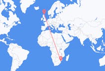 Lennot Maputosta, Mosambik Kirkwalliin, Skotlanti