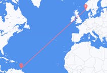 Flyg från St George's, Grenada till Stavanger, Norge