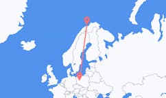 Flights from Hasvik, Norway to Poznań, Poland