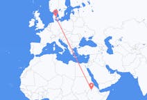 Flüge von Gonder, Äthiopien nach Aarhus, Dänemark