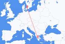Flyreiser fra København, Danmark til Patras, Hellas