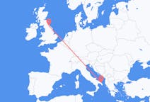 Flights from Durham, England, the United Kingdom to Brindisi, Italy