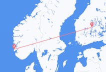 Flights from Jyväskylä, Finland to Haugesund, Norway