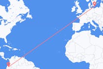Vluchten van Quito, Ecuador naar Bornholm, Denemarken