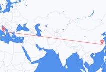 Flyg från Huangshan, Kina till Neapel, Italien
