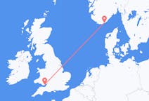Flyrejser fra Cardiff, Wales til Kristiansand, Wales